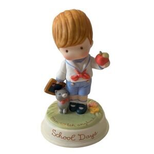 Vintage 1986 Avon Joan Walsh Anglund school days porcelain figure EVC